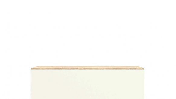 Тумба для взуття KOM1K Верто Дуб сонома / Кашемір