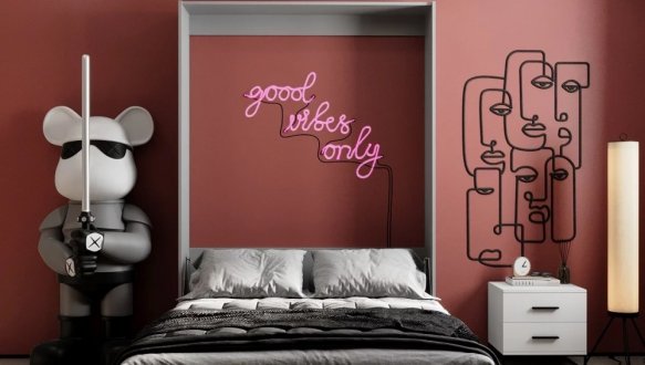 Кровать двуспальная шкаф трансформер Art in Head Mitra / Митра 160 см 10