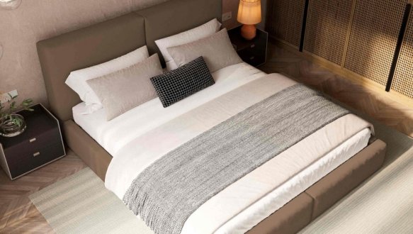 Кровать мягкая Виорина деко Insta / Инста с подъемным механизмом и нишей для белья 4