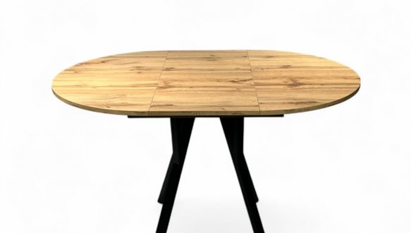 Стіл круглий розкладний Lite Slide / Лайт слайд MebliRoMax D1100 ЛДСП 18 мм 4