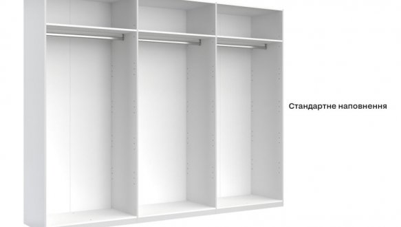 Шкаф 6Дв с зеркалом Миромарк Асти 6 дверный дуб крафт 275 см 0