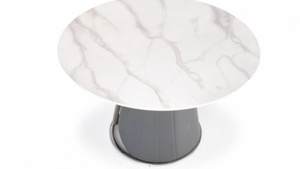 Стол Remigio белый мрамор/серый 3