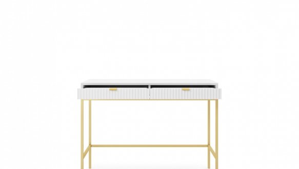 Стол туалетный Белый/Золотые ножки T104 Nova 3