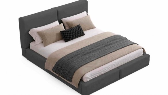 Кровать мягкая Виорина деко Insta / Инста с подъемным механизмом и нишей для белья 21