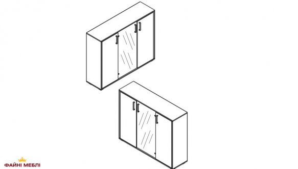 Комод KOM2D1W Прайм Кашемир / Черный 0