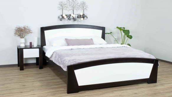 Кровать двуспальная деревянная Дримка Женева Бук