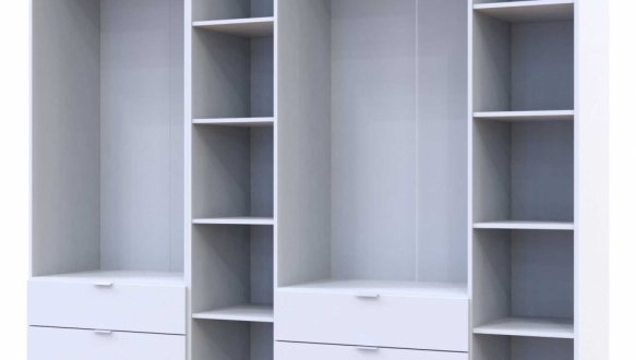 Шафа Гелар 2+4 Дорос 6 дверна дуб сонома 233 см 8