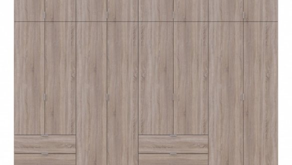 Шкаф для одежды Дорос Лукас дуб сонома 8 дверный 340 см 4