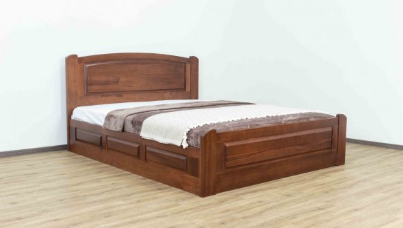 Ліжко дерев'яне Дрімка Едель з підйомним механізмом та нішею для білизни Бук 7