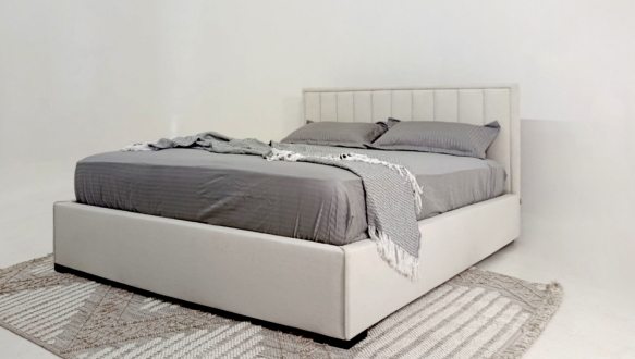 Мягкая кровать двуспальная Шик Галичина Камелия с подъемным механизмом и нишей для белья 2