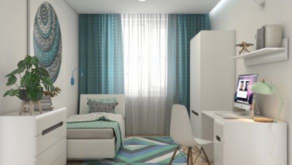 Модульна дитяча Ameliya/Амелія ВМК-Україна Білий/Білий глянець