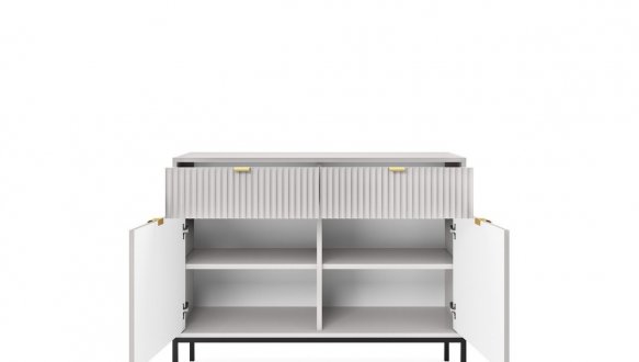 Комод Сірий/Чорні ніжки KSZ104 Nova 3