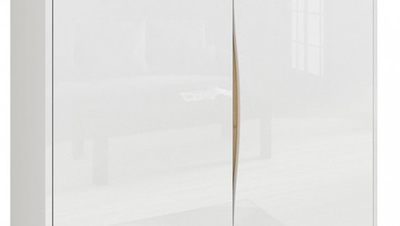 Шафа SZF2D BRW Poland Pori 2 дверна білий 100 см 3