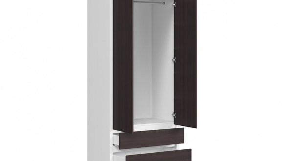 Шкаф BRW Poland SZF2D2S Kaspian 2 дверный венге 90 см 0