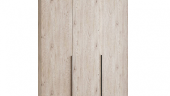 Шкаф Mebelstar Оскар трехдверный с антресолью и ящиками Аляска серая 150 см 2