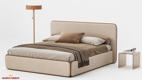 Ліжко м'яке Woodsoft Torino / Торіно з підйомним механізмом та нішею для білизни 1