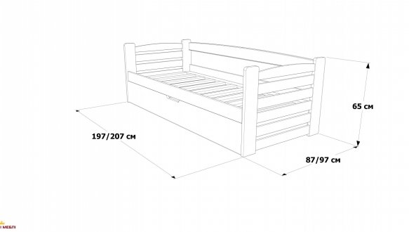 Ліжко Карлсон з підйомним механізмом 8