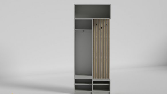 Прихожая Спейс №1 Matroluxe с вешалкой и шкафом 9