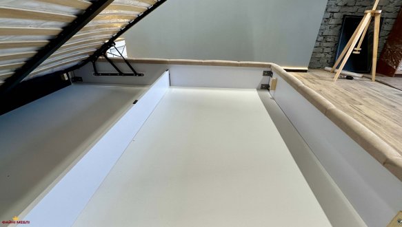 Ліжко м'яке двоспальне Тейлор з підйомним механізмом та нішею для білизни 3