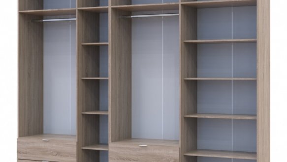 Шкаф для одежды Дорос Лукас дуб сонома 7 дверный 280 см 3