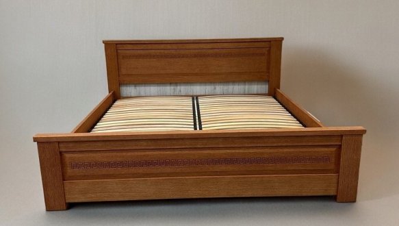 Кровать двуспальная деревянная ЧДК Элит NEW Щит Сосна 6