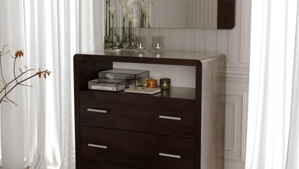 Спальня Corona/Корона Arbor Drev с комодом 3S и тумбами 3