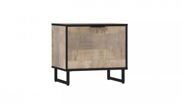 Тумба для обуви дуб гранж песочный F-0004 Форте