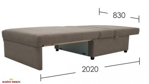 Мини диван раскладной еврокнижка UMa Флекс 83 см 2