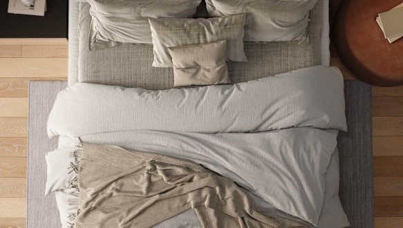 Ліжко двоспальне м'яке Woodsoft Toledo / Толедо 2