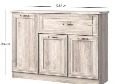 Комод 3D1S каштан nairobi Lizbon 2