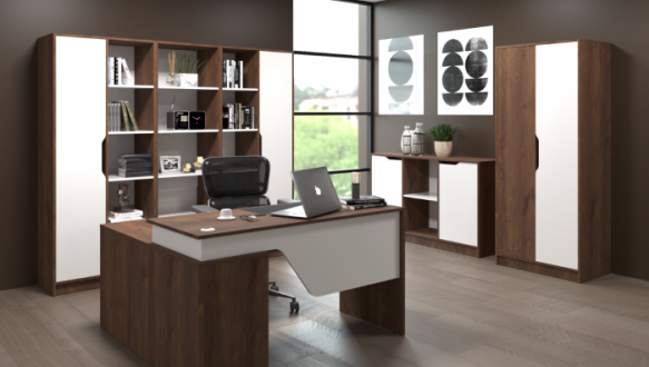 Комп'ютерний стіл Nord Інтарсіо Правий/Лівий Бронзовий 133 см 4