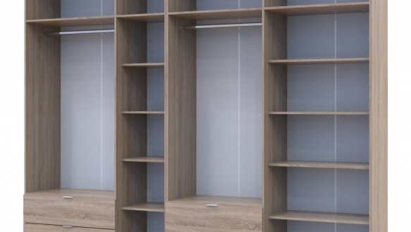 Шкаф для одежды Дорос Лукас дуб сонома 7 дверный 295 см 3