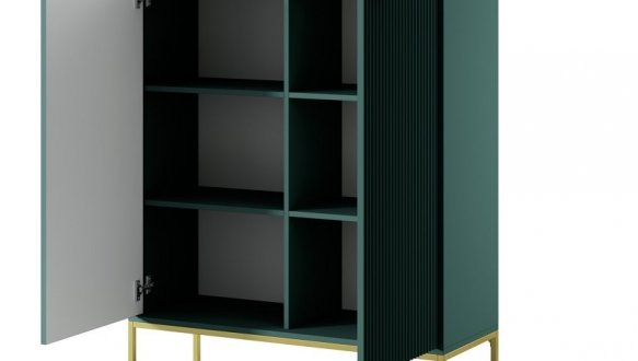 Комод високий Лабрадор/Золоті ніжки K104 Nova 2