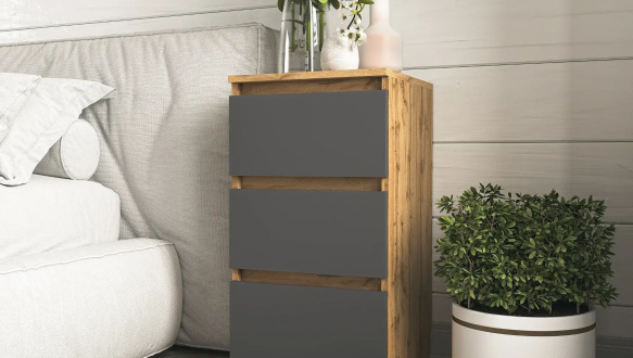 Тумба приліжкова аппалачі/антрацит Т216