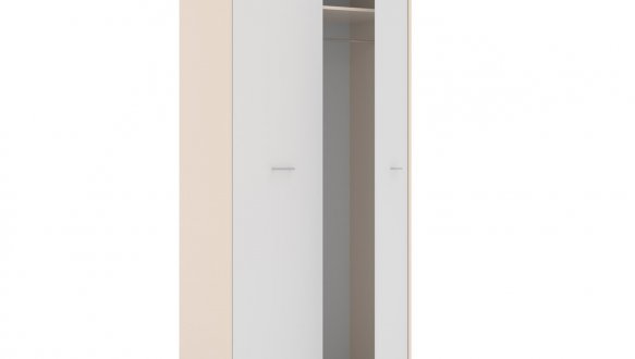 Шафа 2д КС Ліра 2 дверна білий 100 см