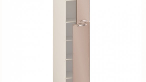 Шафа П40.214.2Д В.5 для посуду з поличками Фарбований високий глянець з друком