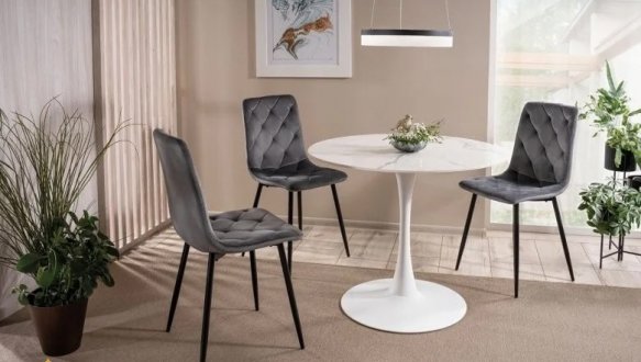 Стілець Джеррі Вельвет сірий 2