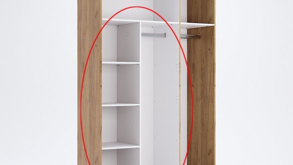 Шкаф 3Д с зеркалом Миромарк Белла 3 дверный белый 138 см 3