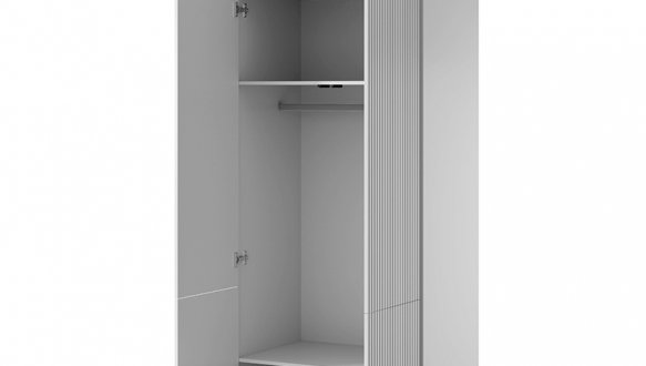 Шкаф 90 2D Cama Pafos 2 дверный белый 90 см 4