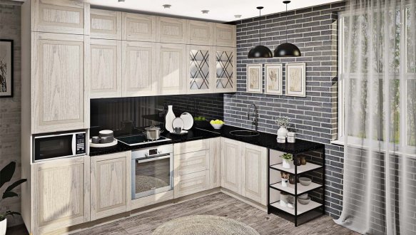 Модульна кухня Французький Престиж з друком 13