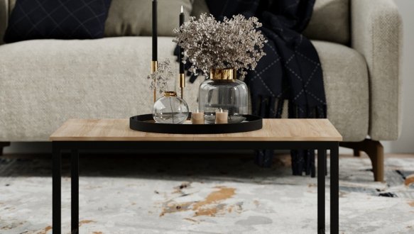 Стол-трасформер Just Fiji Дуб сонома/Чёрный 0