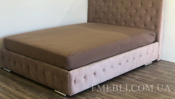 Кровать мягкая двуспальная Городок меблі Арабель с подъемным механизмом и нишей для белья 4