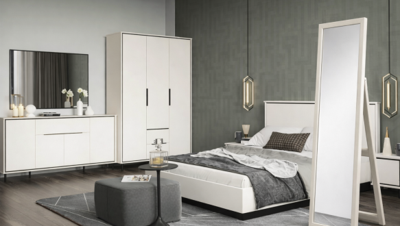 Модульна спальння Хілс/Heels Кашемір/Чорний Гербор