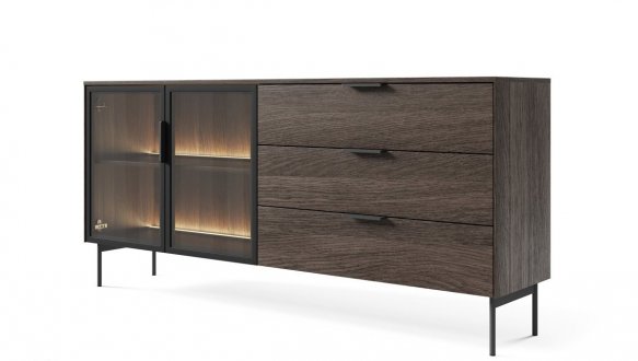 Комод Луми / Lumi 2D3S/181 с подсветкой дуб дунин 2