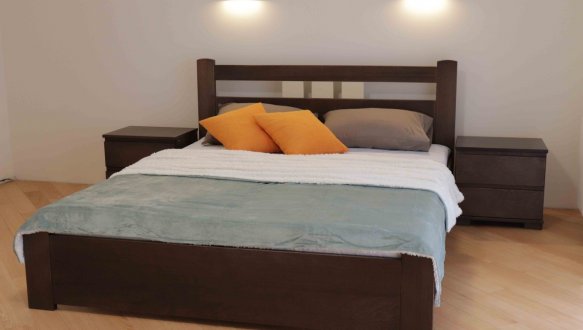 Ліжко дерев'яне низьке узніжжя Дрімка Геракл Бук 8