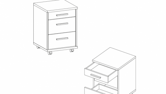 Тумба под стол KON 3S Каби 0