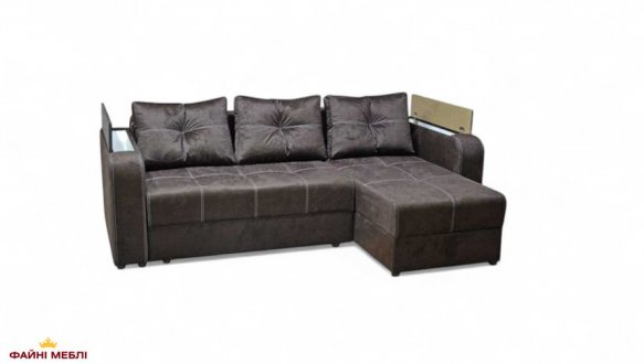 Кутовий диван розкладний єврокнижка Файні меблі Бруклін 243 см 0