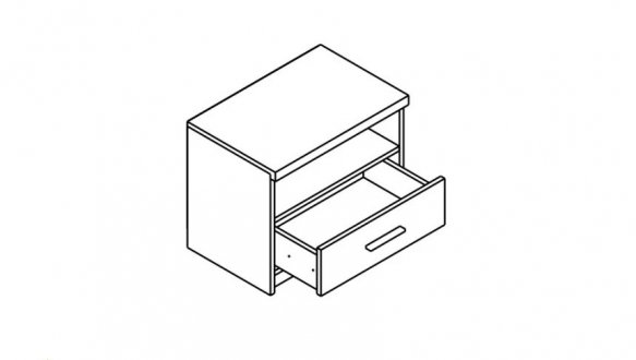 Приліжкова тумба Шанталь KOM1S 1