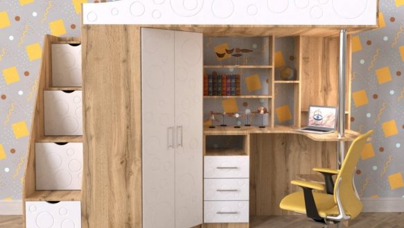  Ліжко горище дитяче Art in Head Binky ДС37А