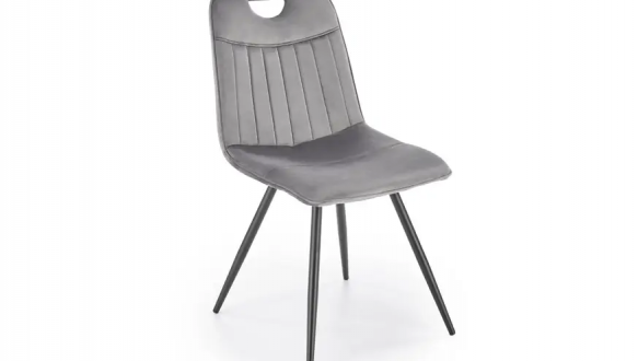 Стул K-521 серый/черный